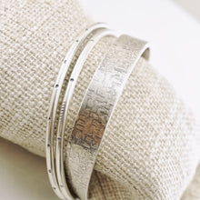 Load image into Gallery viewer, LS - Stackable Bark Textured X-Wide Cuff Bracelet 10x2 (SS) - LARGE