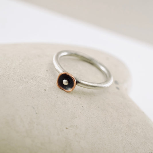 Square Pods Stackable Ring - Closed
