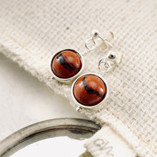 Load image into Gallery viewer, TN Red Jasper Orbit Earrings (SS)