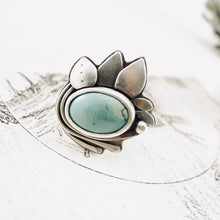 Load image into Gallery viewer, AM - Turquoise Garden Ring (Size: 8)