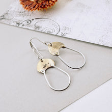 Load image into Gallery viewer, AM – Acorn Loop Earrings (SS & Nugold)
