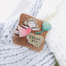 Load image into Gallery viewer, RH - DREAM BIG Brooch with Walnut Stand