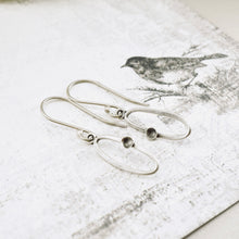 Load image into Gallery viewer, AM – Mini Oval Pod Loop Earrings (SS)