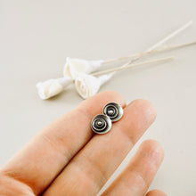 Load image into Gallery viewer, AM - Double Poppy Stud Earrings (SS)