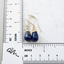 Load image into Gallery viewer, TN Large Lapis Drop Earrings (GF)