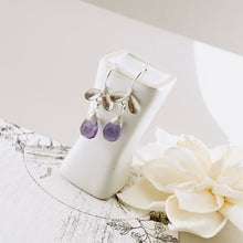 Load image into Gallery viewer, TN Petite Amethyst Ladybug Earrings (Sterling)