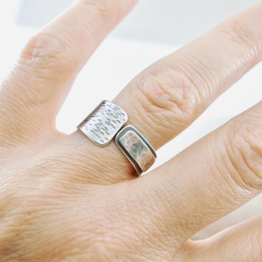 Textured Open Band Ring (Size 8)