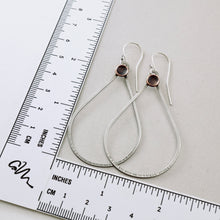 Load image into Gallery viewer, AM – Pod Teardrop Loop Earrings (SS & CU)