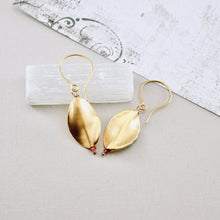 Load image into Gallery viewer, TN Smooth Twist Pink Tourmaline Earrings (Gold Vermeil)