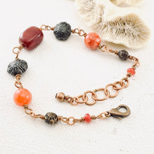 Load image into Gallery viewer, TN Pink Jade &amp; Agate Bracelet (Copper)