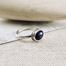 Load image into Gallery viewer, AM - Lapis Stacking Ring (SS) (Size: 6)