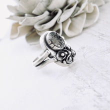 Load image into Gallery viewer, AM – Bouquet Quartz Druzy Ring (SS) (Size: 8)