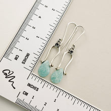 Load image into Gallery viewer, PS - Petite Swings Amazonite Earrings (Sterling Silver)