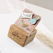 Load image into Gallery viewer, RH - BUILD Brooch with Walnut Stand