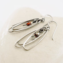 Load image into Gallery viewer, TN Oval Hoops Trio Earrings Czech (SS)