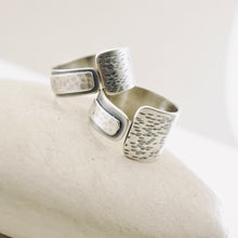 Load image into Gallery viewer, AM - Rings with a Voice - Textured Open Band Ring (Sterling)