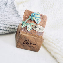 Load image into Gallery viewer, RH - GROW Brooch with Walnut Stand