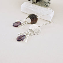 Load image into Gallery viewer, AM – Purple Kyanite Crescent Earrings (SS)