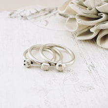 Load image into Gallery viewer, LS - Organic Pod Stacking Ring (SS) (Sizes: 6,8)