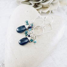 Load image into Gallery viewer, TN Royal Blue Kyanite Petite Chandelier Earrings (SS)