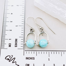 Load image into Gallery viewer, PS - Petite Swings Amazonite Earrings (Sterling Silver)