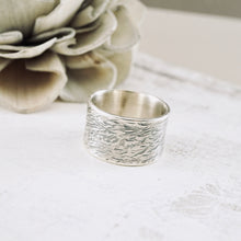 Load image into Gallery viewer, AM - Ocean Wave Wide Band Ring - Size 7