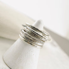 Load image into Gallery viewer, LS - Stackable Textured 2mm Ring (Sterling)