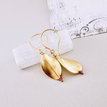 Load image into Gallery viewer, TN Smooth Twist Pink Tourmaline Earrings (Gold Vermeil)