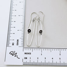 Load image into Gallery viewer, AM – Pod & Dot Elongated Loop Earrings (SS)