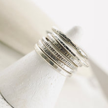 Load image into Gallery viewer, LS - Stackable Textured 2mm Ring (Sterling)