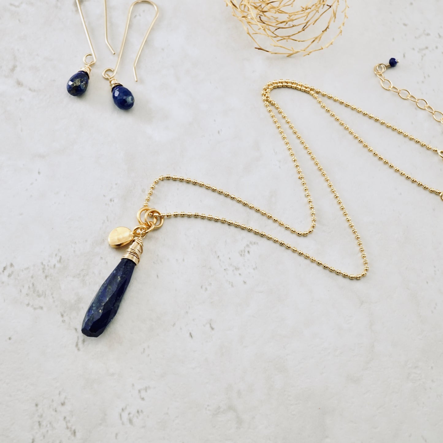 Lapis Drop Earrings