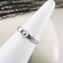 Load image into Gallery viewer, LS - Stackable Organic Water Cast Ring (Sterling - 7.5)