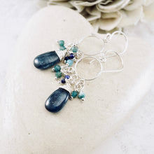 Load image into Gallery viewer, TN Royal Blue Kyanite Petite Chandelier Earrings (SS)
