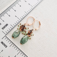 Load image into Gallery viewer, TN Grass Jasper Earrings (Copper)