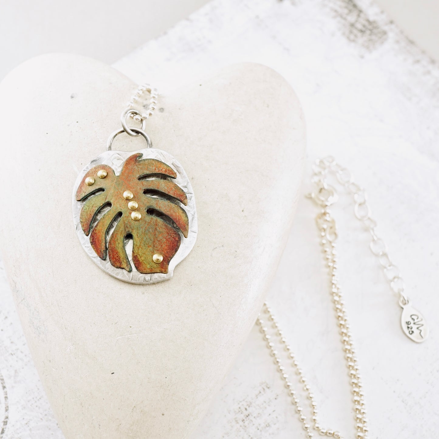 Monstera Organic Pendant (Ember & Moss)