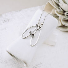 Load image into Gallery viewer, AM – Mini Oval Pod Loop Earrings (SS)