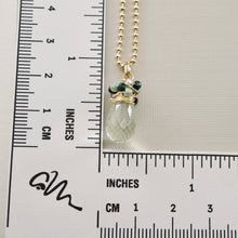 Load image into Gallery viewer, TN Petite Green Amethyst Wrap Pendant (Gold-filled)