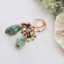 Load image into Gallery viewer, TN Grass Jasper Earrings (Copper)