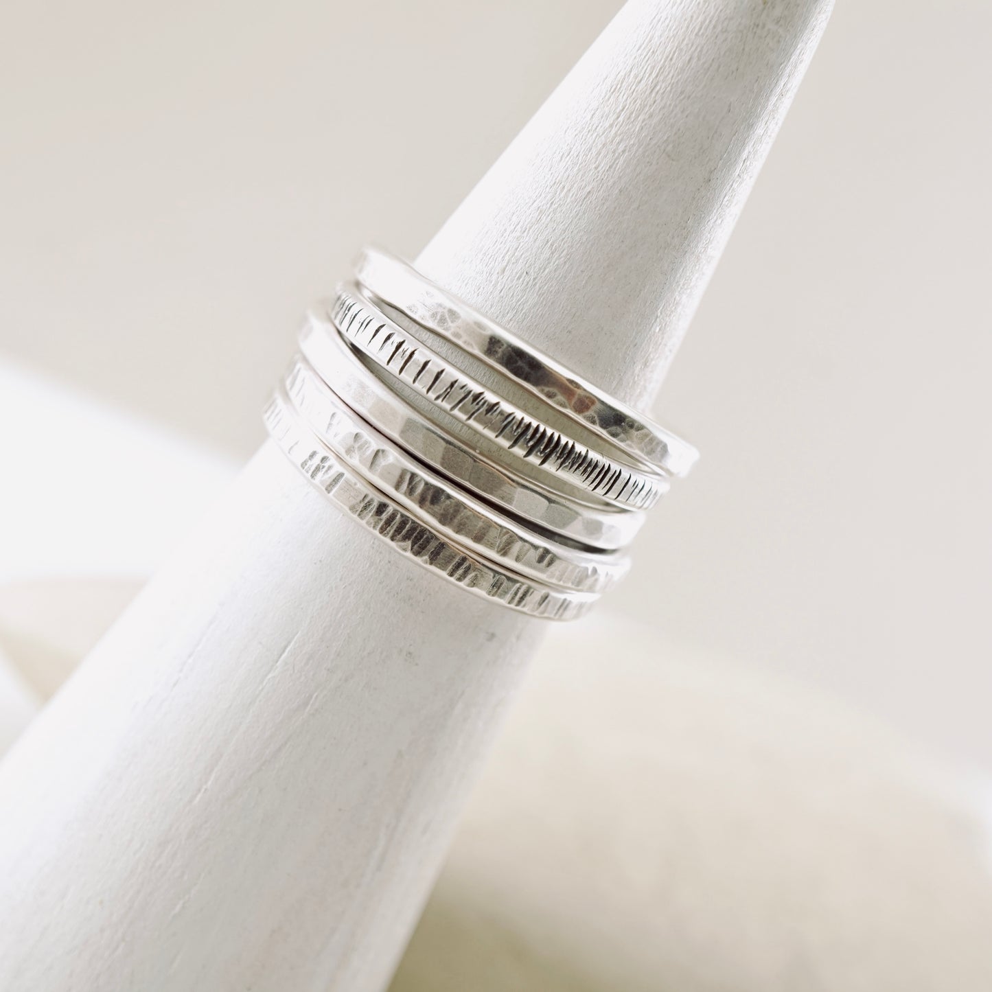 Stackable Textured Ring