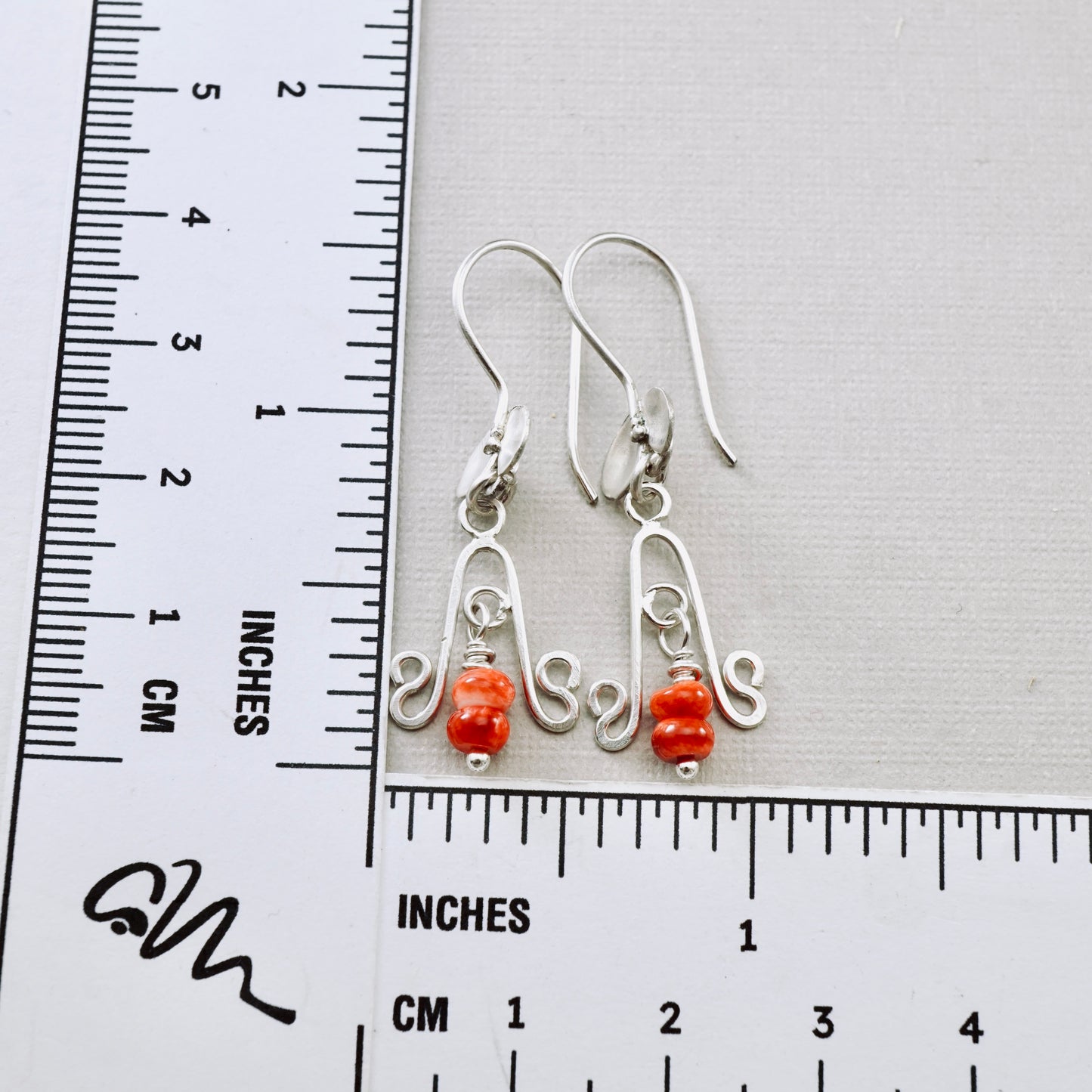 Spiny Oyster Ladybug Earrings