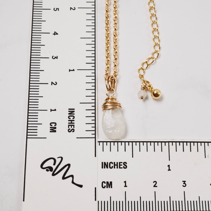 Moonstone Drop Pendant