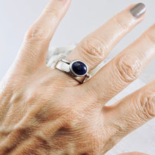 Load image into Gallery viewer, AM - Lapis Stacking Ring (SS) (Size: 6)