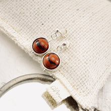 Load image into Gallery viewer, TN Red Jasper Orbit Earrings (SS)
