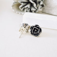 Load image into Gallery viewer, AM – Camellia Bloom Stud Earrings (SS)