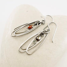 Load image into Gallery viewer, TN Oval Hoops Trio Earrings Czech (SS)