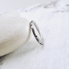 Load image into Gallery viewer, LS – Textured Round Band (SS) (Size: 6)