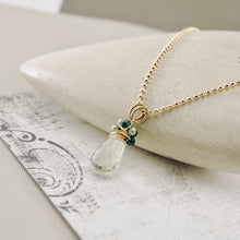 Load image into Gallery viewer, TN Petite Green Amethyst Wrap Pendant (Gold-filled)