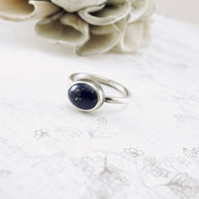Load image into Gallery viewer, AM - Lapis Stacking Ring (SS) (Size: 6)