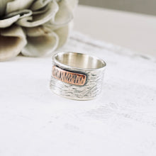 Load image into Gallery viewer, AM - Ocean Wave Wide Band Ring - Size 7