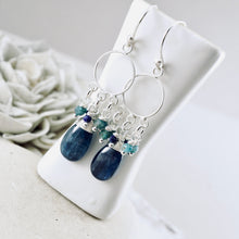 Load image into Gallery viewer, TN Royal Blue Kyanite Petite Chandelier Earrings (SS)